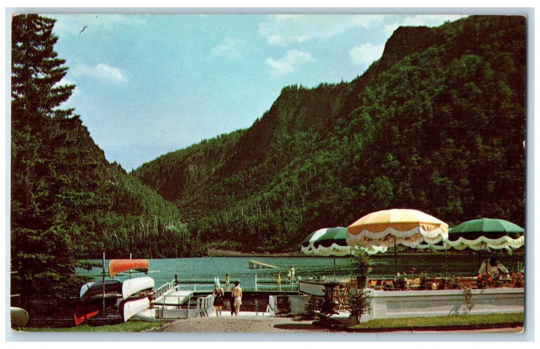 c1960's Umbrellas Balsams Hotel Dixville Notch New Hampshire NH Vintage Postcard