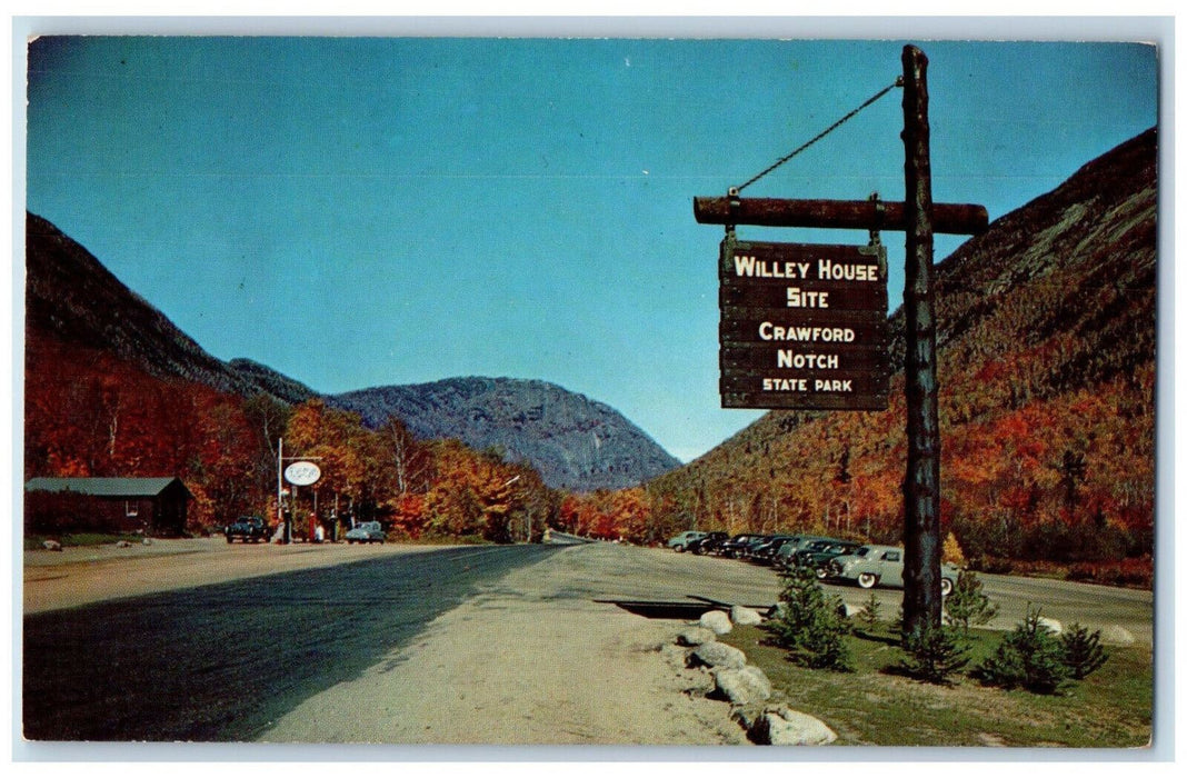 c1960's Willey House Site Crawford Notch State Park New Hampshire NH Postcard