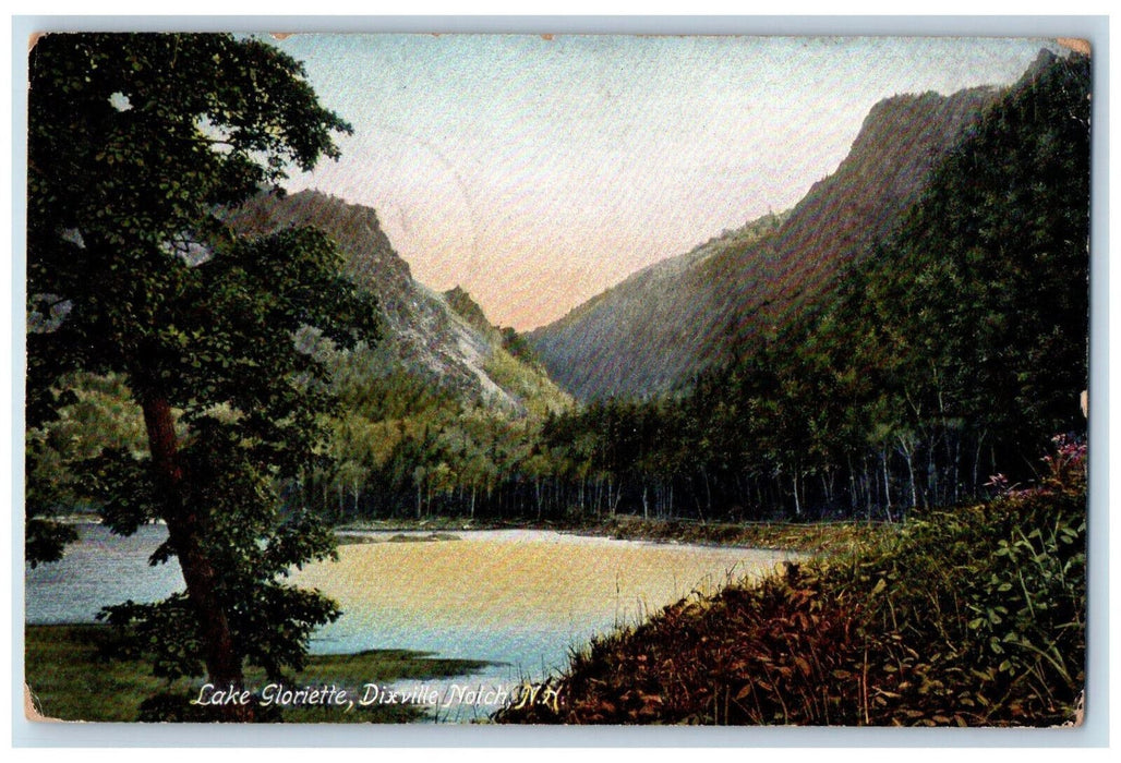 1916 Lake Gloriette Dixville Notch New Hampshire NH Colebrook NH Postcard