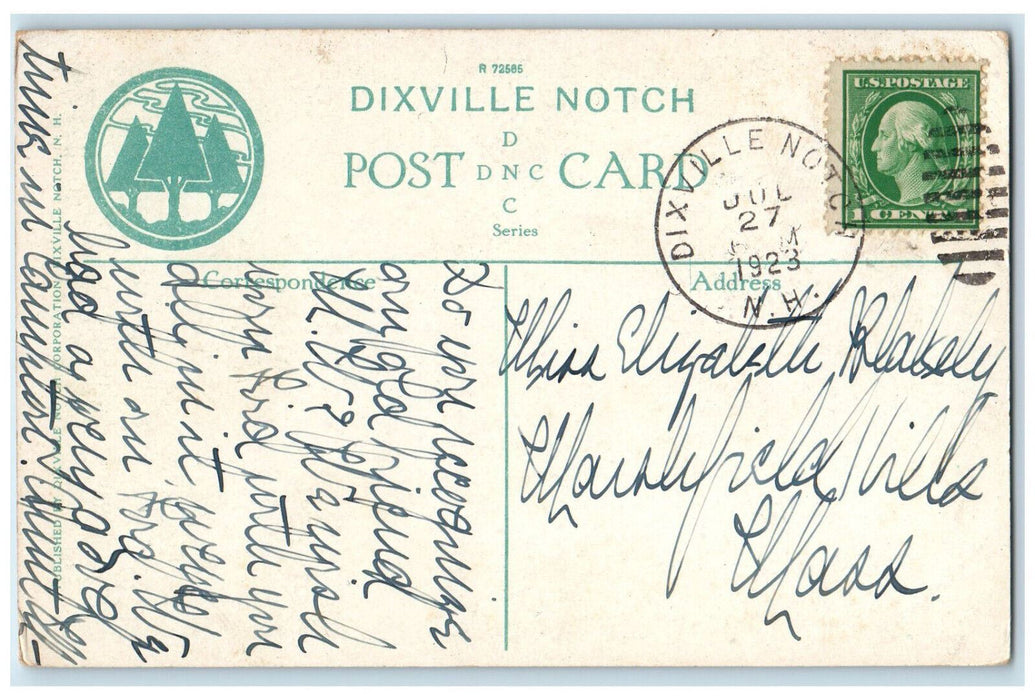 1923 Martha Washington Profile Dixville Notch New Hampshire NH Vintage Postcard