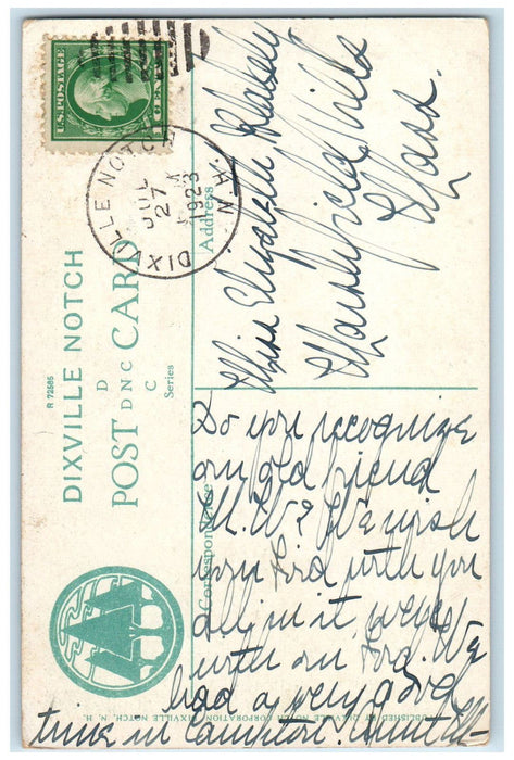 1923 Martha Washington Profile Dixville Notch New Hampshire NH Vintage Postcard