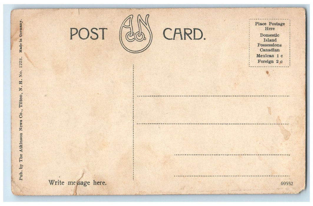 c1910 Entrance to Dixville Notch New Hampshire NH Antique Unposted Postcard
