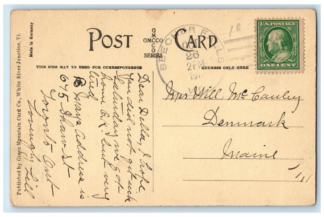 1911 The Switzerland of America Dixville Notch New Hampshire NH Antique Postcard