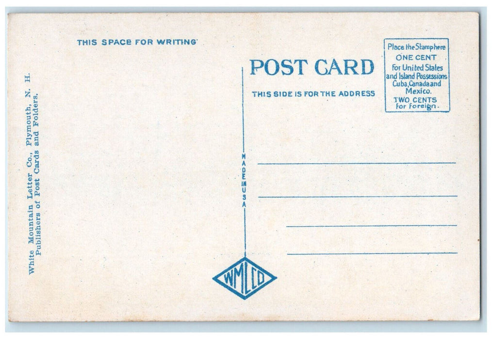 c1930's Road Through Dixville Notch New Hampshire NH Vintage Unposted Postcard