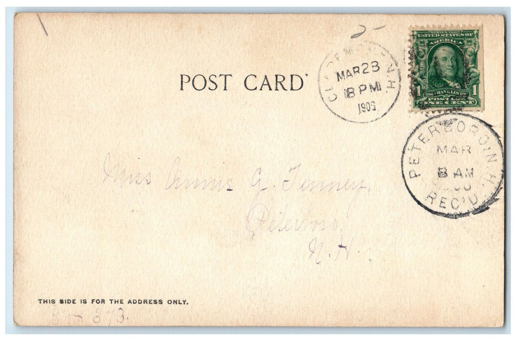 1906 Stevens High School Claremont New Hampshire NH Peterboro NH Postcard