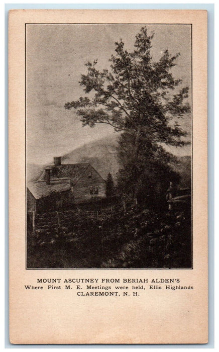 c1905 Mount Ascutney from Beriah Alden's Claremont New Hampshire NH Postcard
