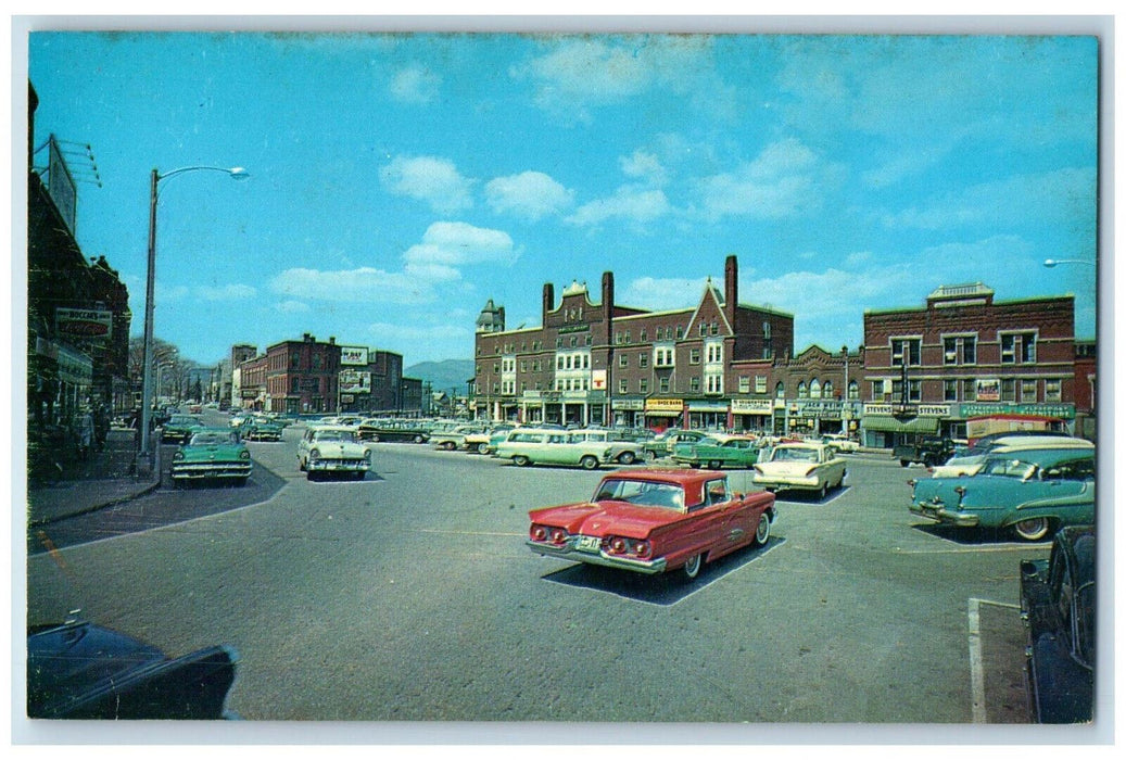c1950's The Square in Claremont New Hampshire NH Carleton Allen Postcard