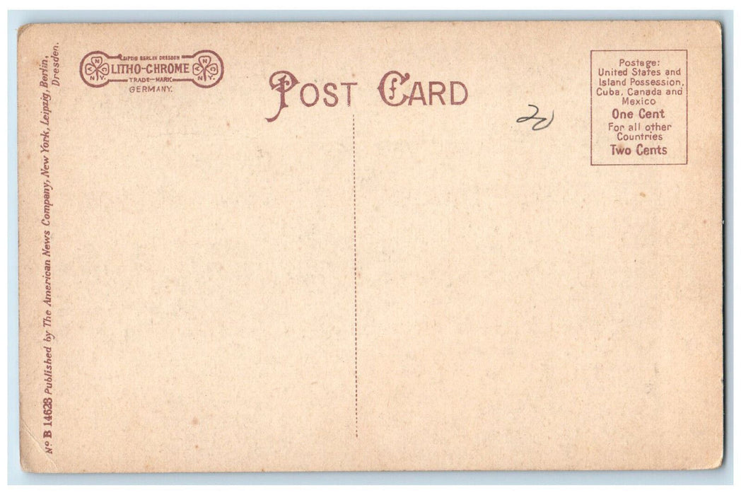 c1910 Ascutney from Claremont New Hampshire NH Antique Unposted Postcard