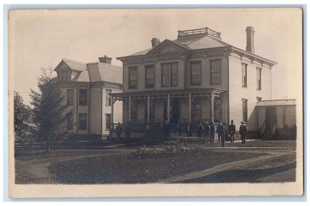 c1910's County Home Machias Cattaraugus New York NY RPPC Photo Antique Postcard