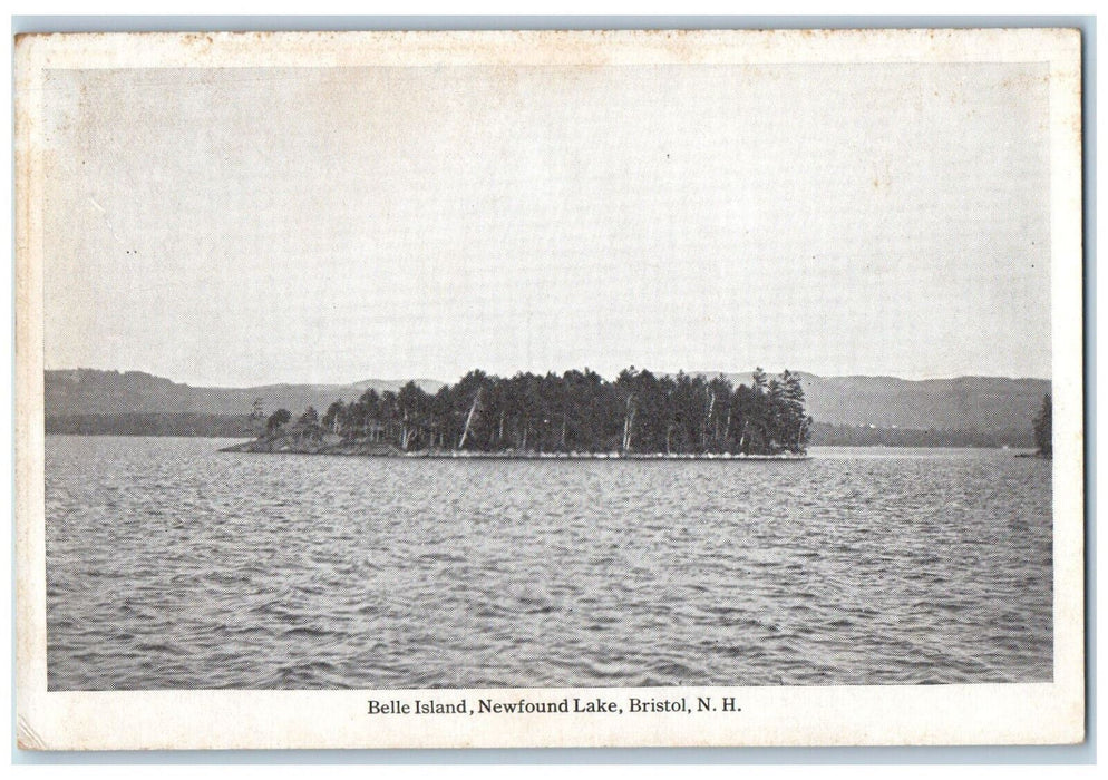 c1910 Belle Island Newfound Lake Bristol New Hampshire NH Antique Postcard