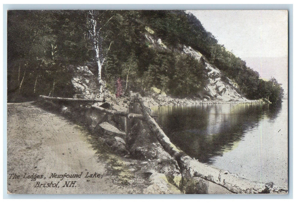 c1910 The Ledges Newfound Lake Bristol New Hampshire NH Antique Postcard