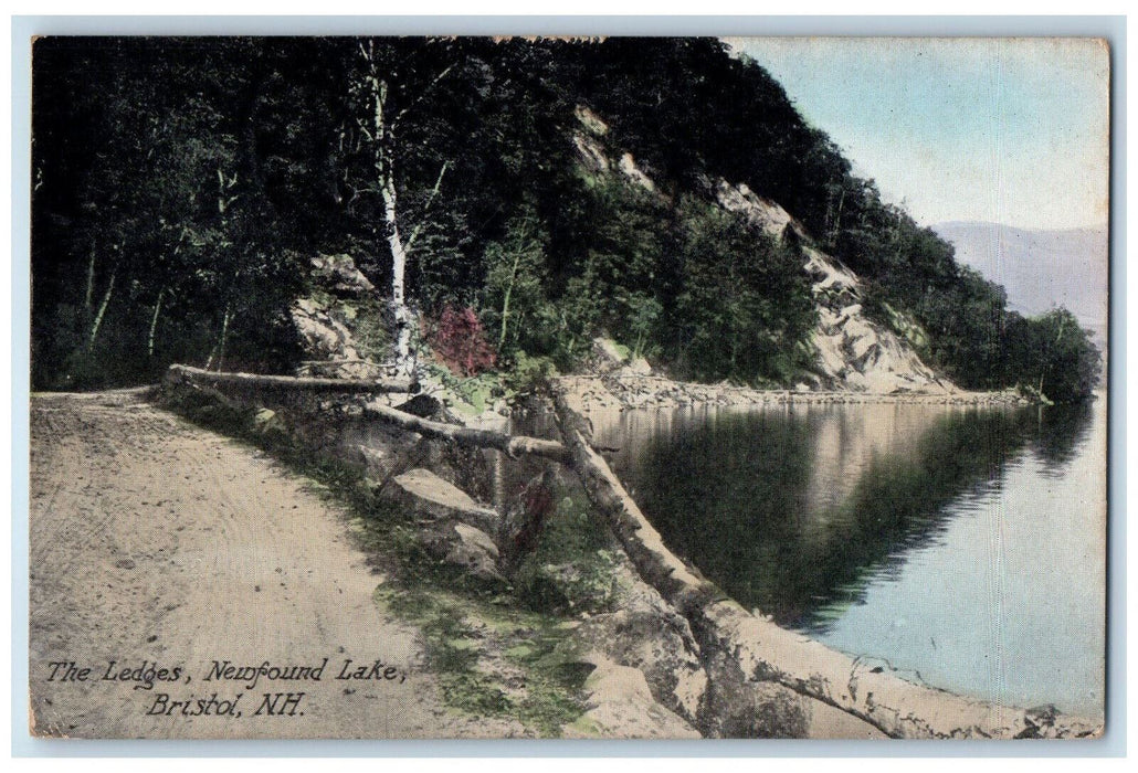 1911 The Ledges Newfound Lake Bristol New Hampshire NH Posted Postcard