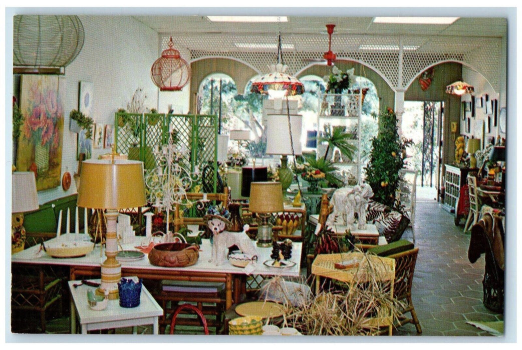 Clifford's Patio Lanai Furniture Royal Palm Plaza Boca Raton Florida FL Postcard