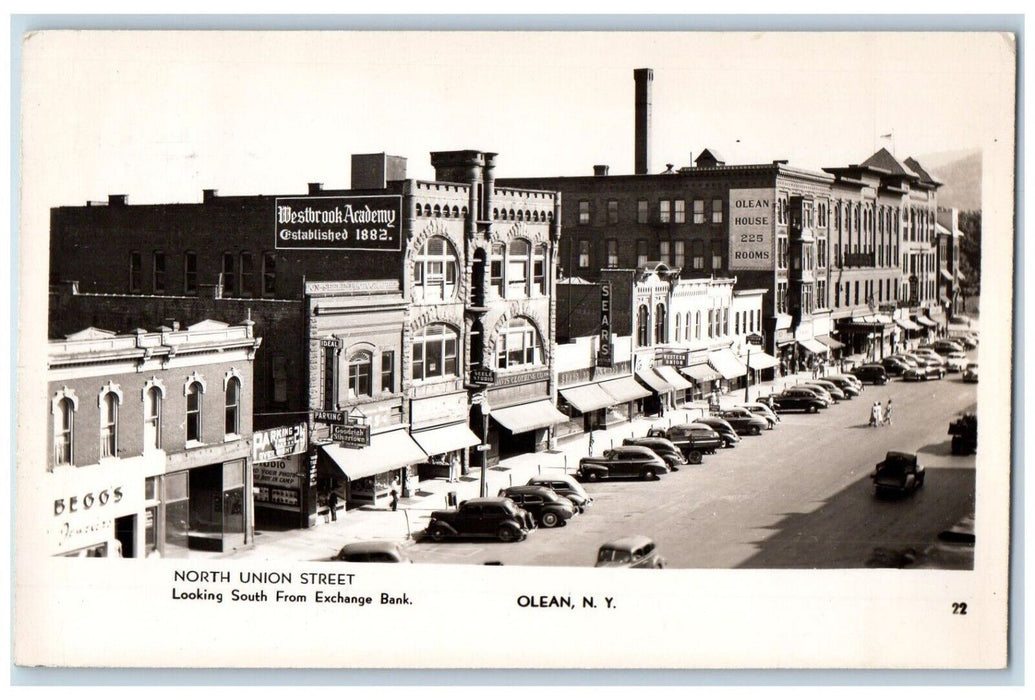 1945 North Union Street Sears Goodrich Olean NY Cattaraugus RPPC Photo Postcard