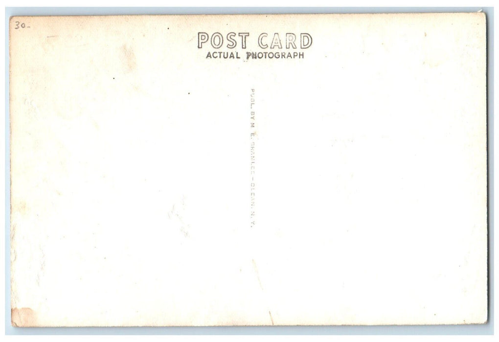 Trinity Methodist Church Cattaraugus Olean New York NY RPPC Photo Postcard