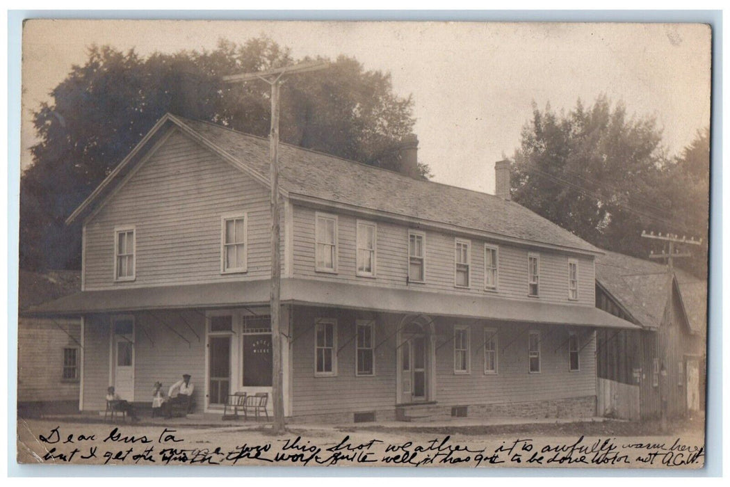 1906 Hotel Wiese Otto New York NY Cattaraugus RPPC Photo Antique Postcard