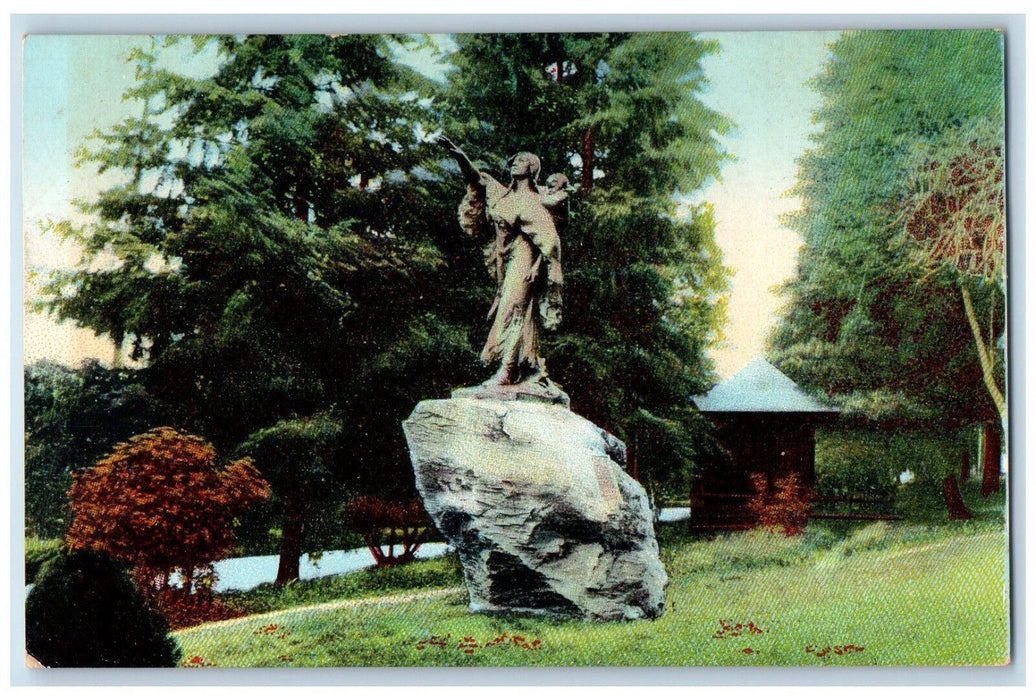 c1910 SacaJewea Bronze Group in City Park Portland Oregon OR Postcard