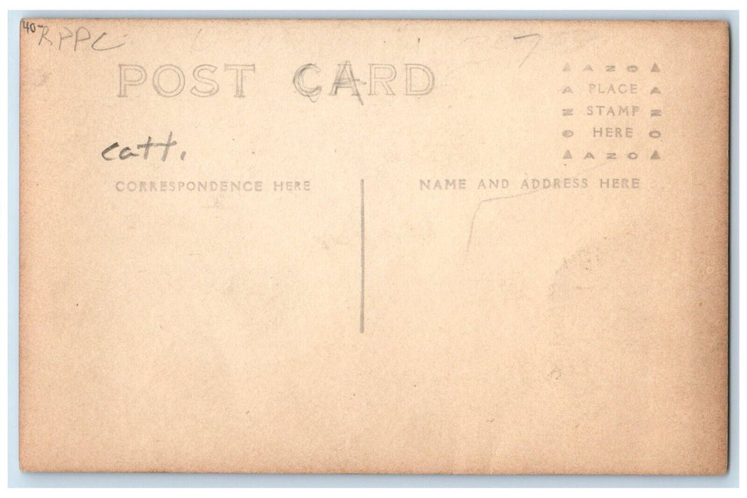 c1910's School House Perrysburg NY Cattaraugus RPPC Photo Antique Postcard