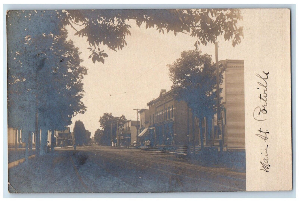 c1905 Main Street View Portville New York NY Cattaraugus RPPC Photo Postcard