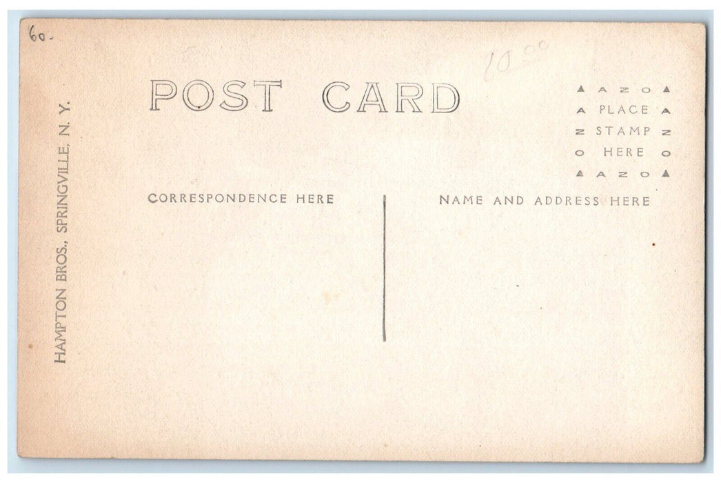 c1910's M. E. Church Riceville New York NY, Cattaraugus RPPC Photo Postcard