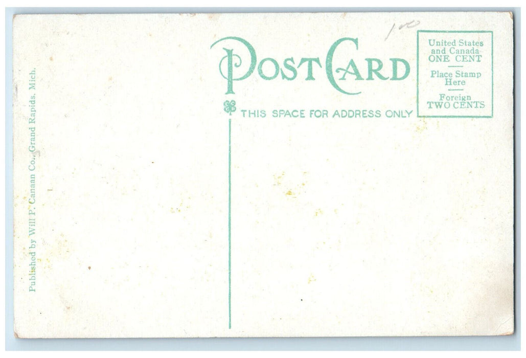 c1910 Michillinda P.O. and Goodrich SS Georgia White Lake MI Postcard