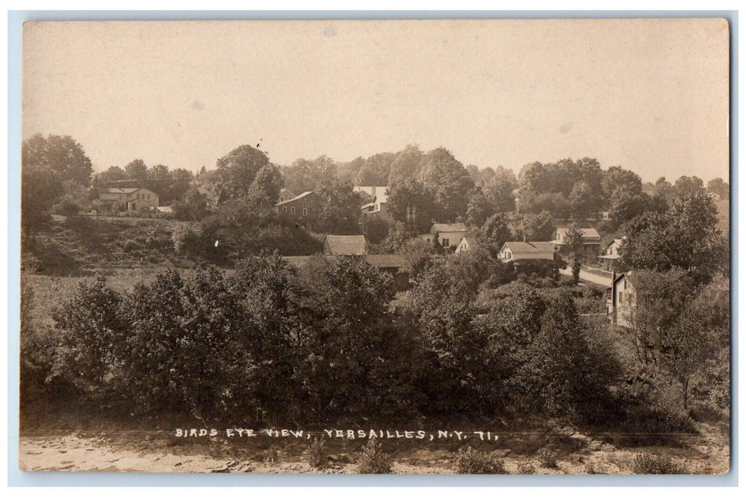 c1910's Bird's Eye View Versailles New York NY, Cattaraugus RPPC Photo Postcard