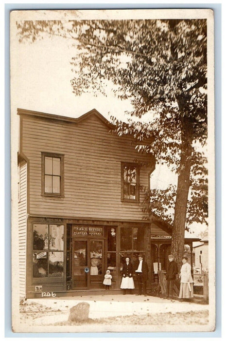 Post Office And General Store West Valley NY, Cattaraugus RPPC Photo Postcard