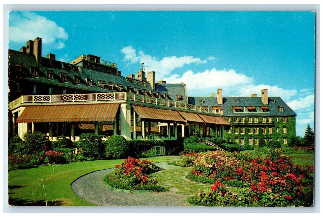 c1960 View Lodge Flower Gardens Skytop Club Pennsylvania PA Antique Postcard