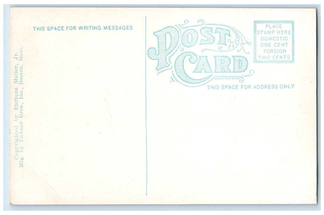 c1910 USS WWI Battleship United State Navy Illinois IL Vintage Antique Postcard