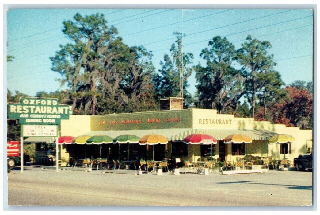 Oxford Restaurant Dining Room Inn Street View Silver Springs Florida FL Postcard