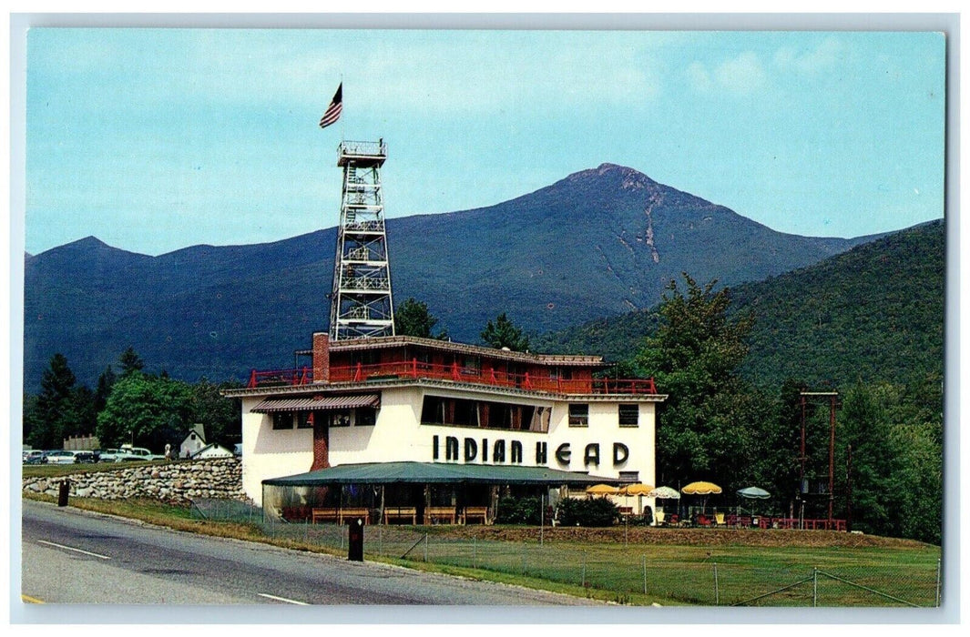 Indian Head Franconia Notch White Mountain New Hampshire NH Vintage Postcard