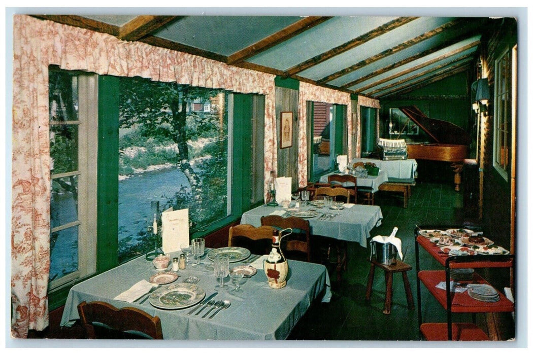1959 The Hillwinds Inn Dining Room Franconia New Hampshire NH Vintage Postcard