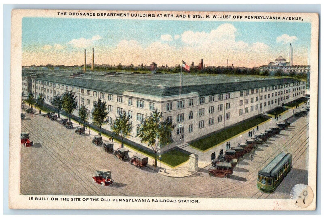 c1910's Ordinance Department Building Pennsylvania Railroad Station PA Postcard