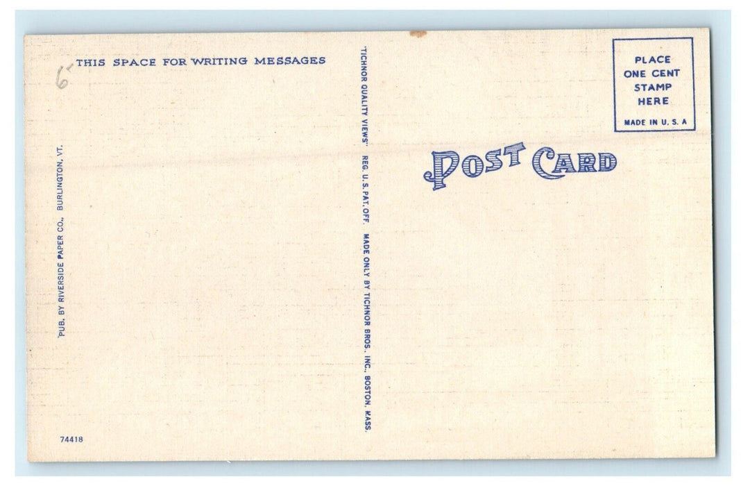 1922 St. Mary's School, St Albans, Vermont VT Antique Unposted Postcard