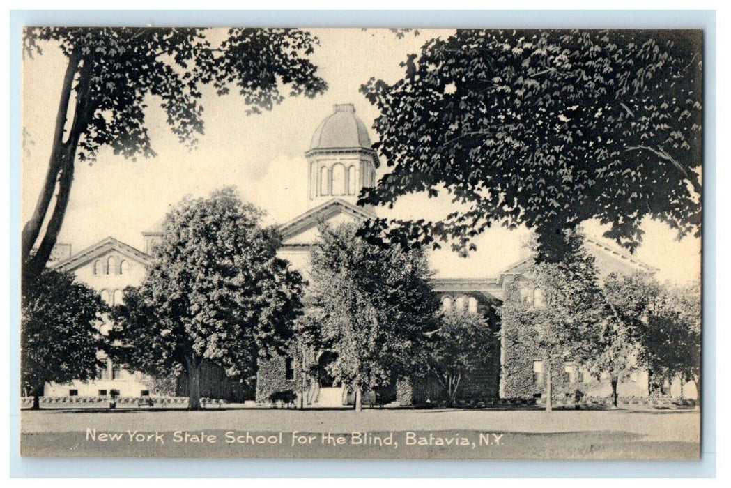 1912 View of New York State School for the Blind Batavia, New York NY Postcard