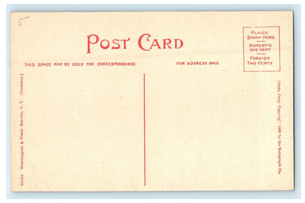 1912 View of New York State School for the Blind Batavia, New York NY Postcard