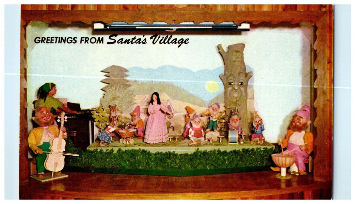 Dwarfs, Greetings from Santa's Village Jefferson New Hampshire NH Postcard