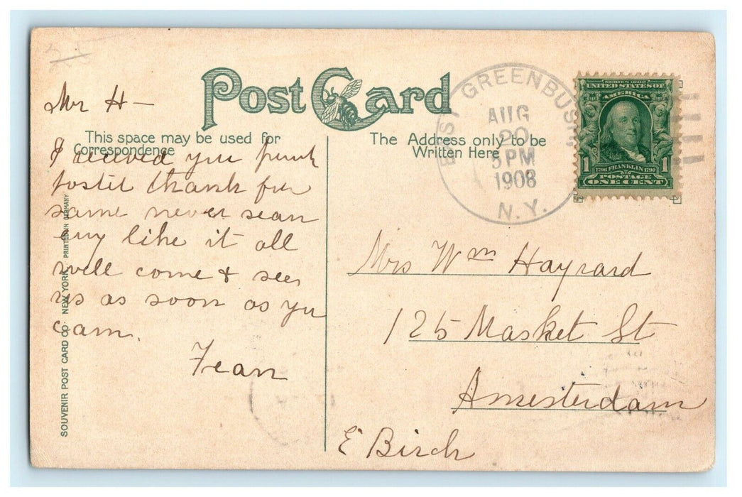 1908 On The Road To Westkill Catskill East Mts Greenbush New York NY Postcard
