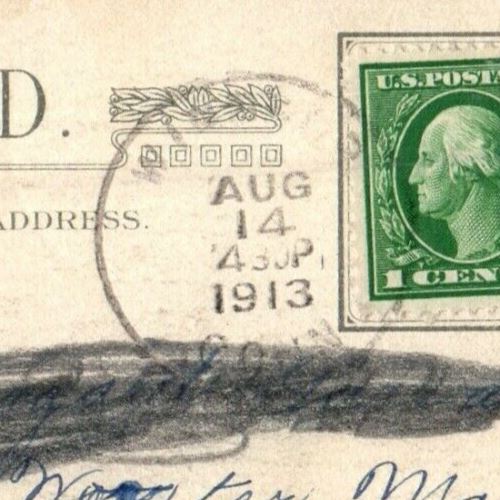 1913  Boy And Dog I Like You Cause You're Freckled Too Sunflower Postcard