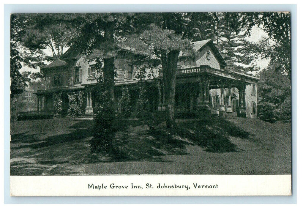 1941 Maple Grove Inn, St. Johnsbury, Vermont VT Vintage Posted Postcard