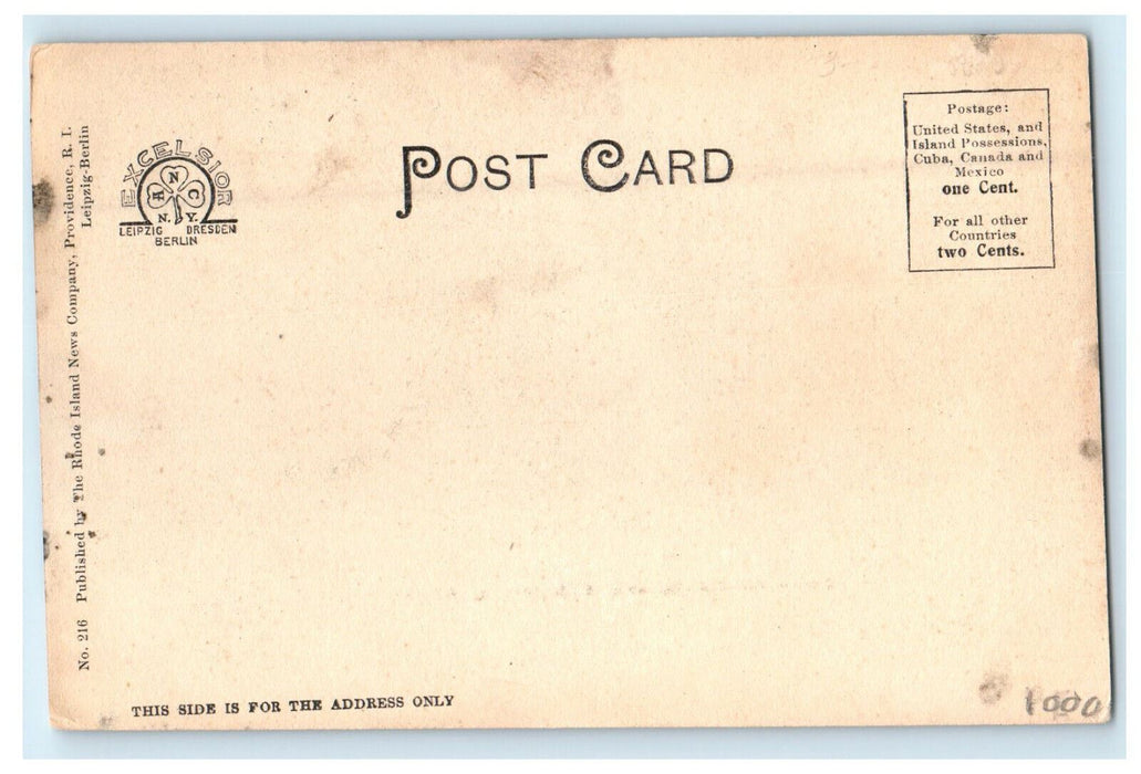 c1905s Beacon Rock Residence of ED Morgan Newport Rhode Island RI Postcard