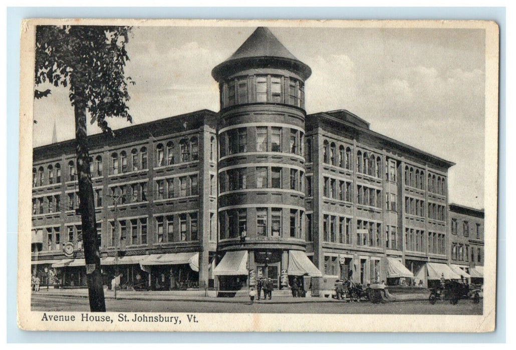 1911 Avenue House View, St.Johnsbury, Vermont VT Antique Postcard