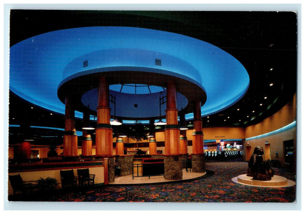 Bronze Statue of Martha Jane Sands Spirit Mountain Casino Oregon OR Postcard
