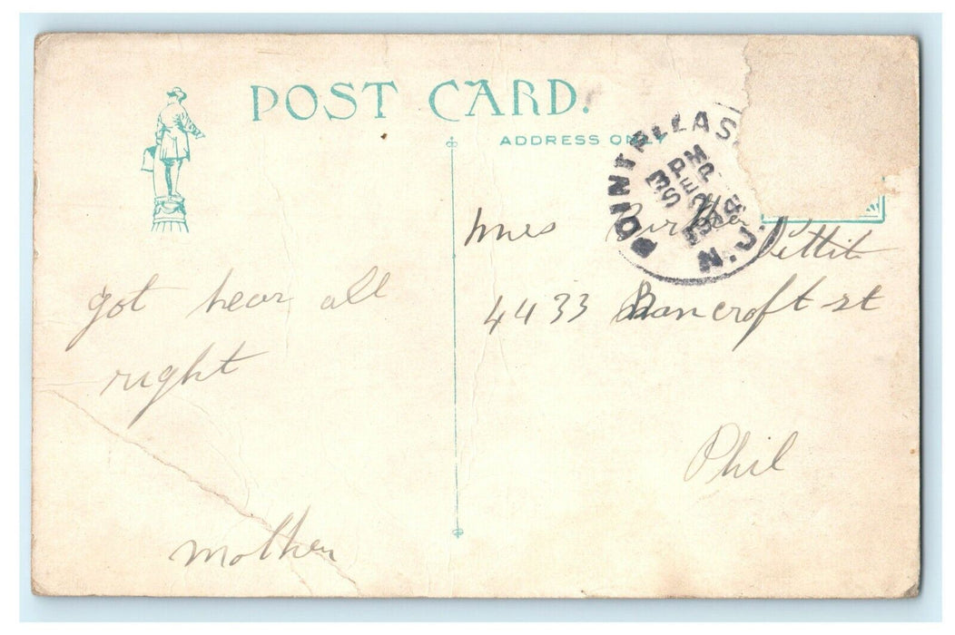 c1914 Clark's Landing Point Boats Pleasant New Jersey NJ Antique Postcard