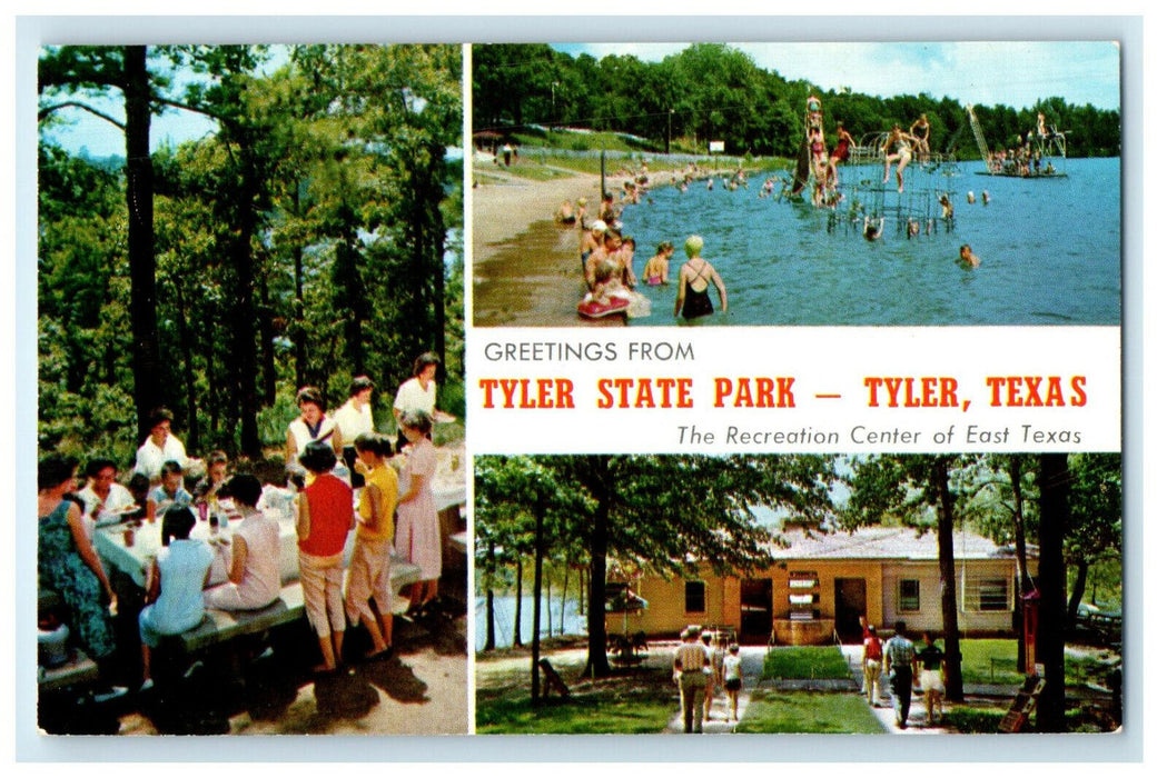 The Recreation, East Texas, Greetings from Tyler State Park Tyler Texas Postcard