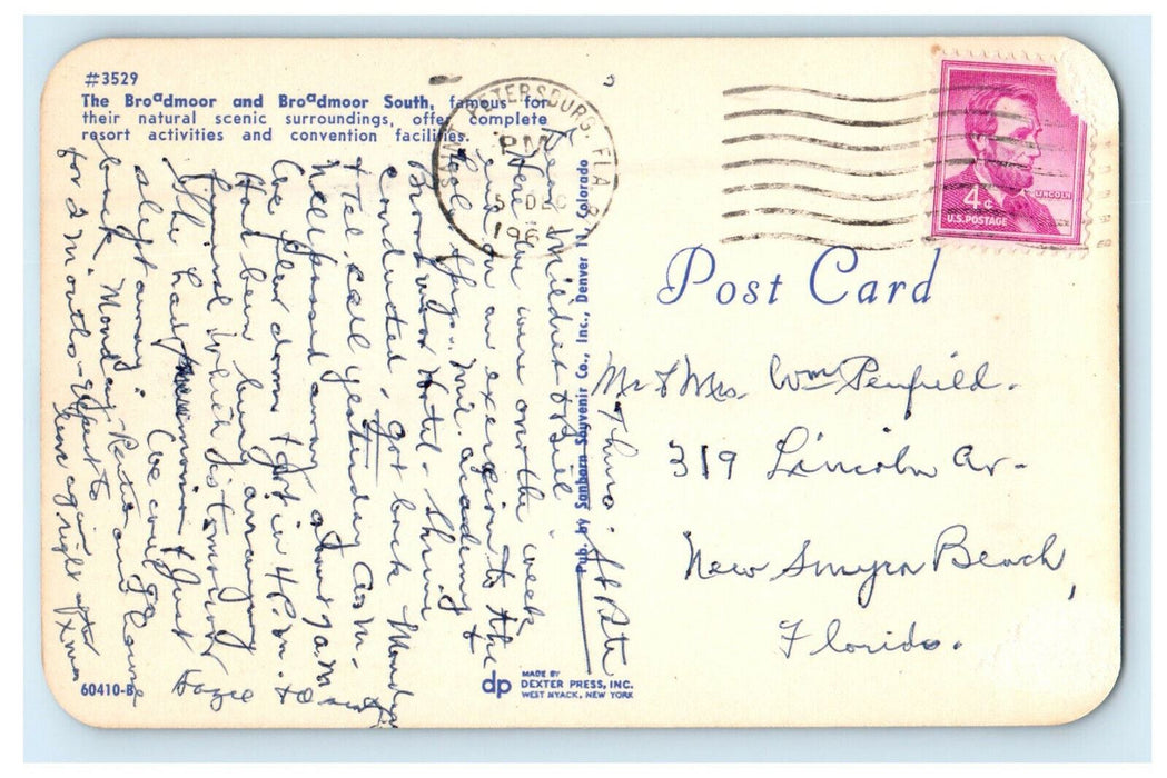 c1960s The Broadmoor and Broadmoor South, St. Petersburg Florida FL Postcard