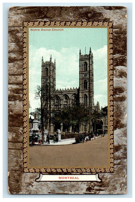 1911 Notre Dame Church, Montreal Quebec Canada Posted Antique Postcard