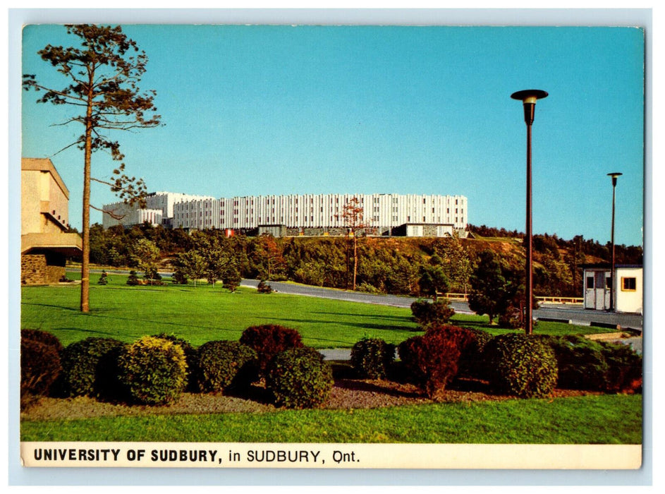 c1960's Greenery Scene, University of Sudbury, Sudbury Ontario Canada Postcard