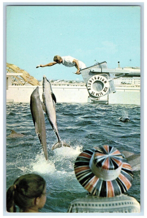 c1968 Two Stars Fabulous Aquatarium St Petersburg Beach Florida Posted Postcard