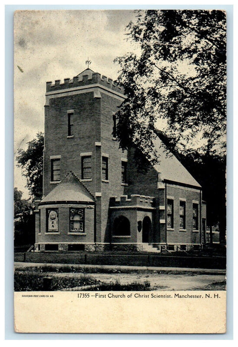 1909 First Church Of Christ Scientist Manchester New Hampshire NH Postcard
